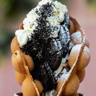 Bubble waffle oreo