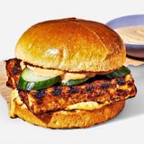 Tofu Burger with Fries 