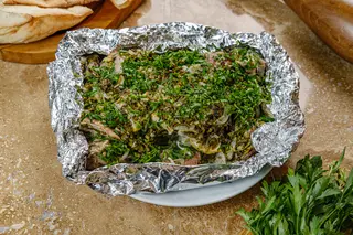 ხბოს ხორცი ფოლგაში