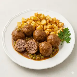 Albóndigas Caseras Con Patatas