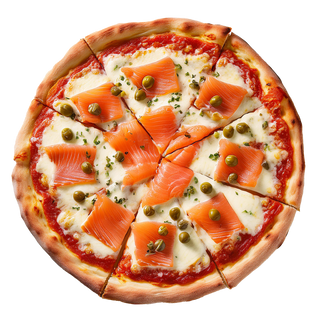 Pizza salmón (normal)
