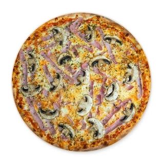 Pizza proscuitto e funghi (33 cm.)