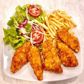 Menú Pollo Crujiente (5 Uds.)