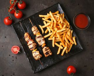 Հավի բարբիքյու և ֆրի