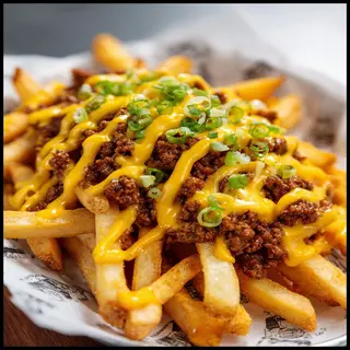 Spicy Minced Beef, Crispy Chips and Cheese