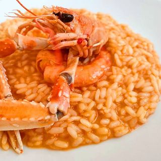 Risotto crema di scampi