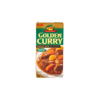 Salsa De Curri Medio Picante Verde S&b 92g