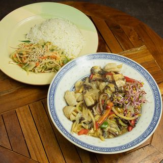 Kalmary z grzybami mun i bambusem 150g