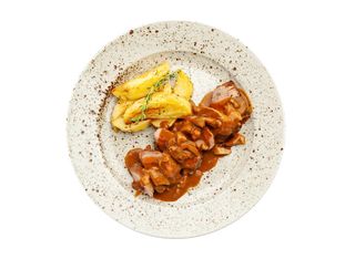 Свинско филе с гъби и трюфел сос (300г)