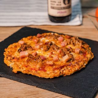 Keto pizza barbacoa