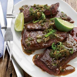 Pan fried beef