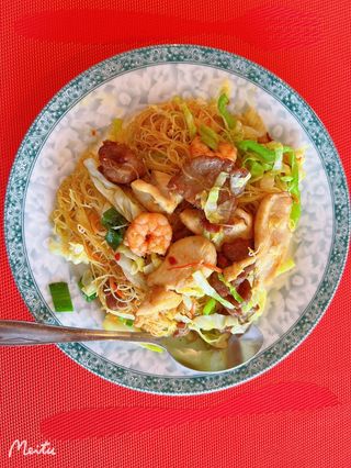 Vermicelli Fritos Al Estilo Singapore