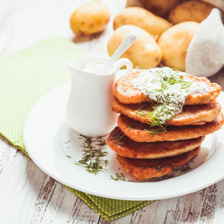 Placki ziemniaczane ze śmietaną