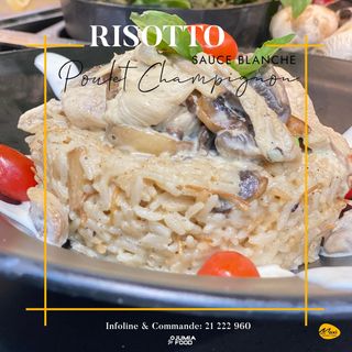 Risotto Poulet champignon