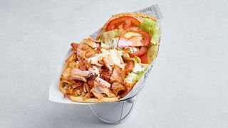 Kebab w bułce samo mięso