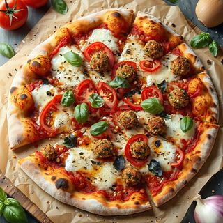 Pizza falafel
