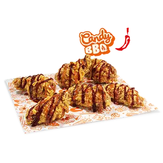 6 Alitas Candy Barbacoa