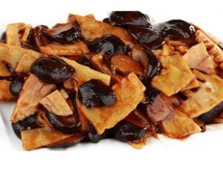 34. Bambú Con Setas Chinas Salteadas