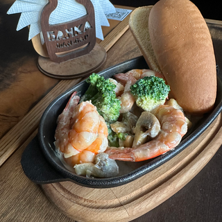 Креветки у вершковому соусі