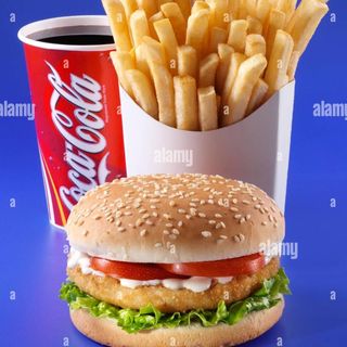 Menu hamburguesa de pollo