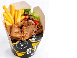 Box Full frytki + warzywa