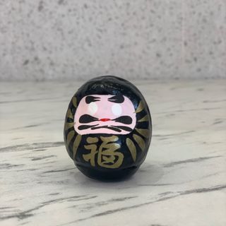 Mini Daruma Negro - Protección 
