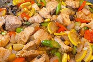 Chicken With Garden Fresh Veg In Cantonese Style