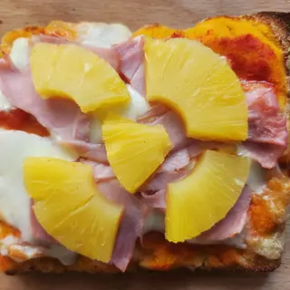 Pizza  Hawaiana - Porción triangular