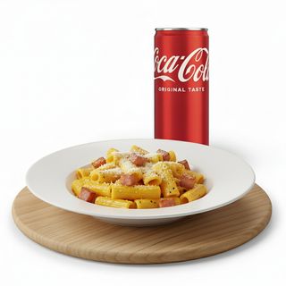 Carbonara + Lattina Coca-Cola