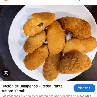 Ración De Jalapeños De Crema De Queso (6 Uds.)