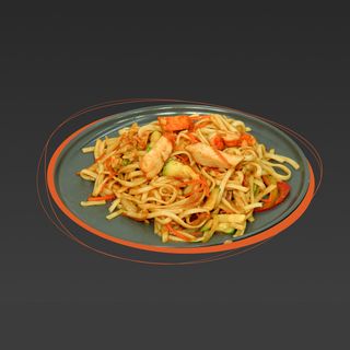 Удон с курицей