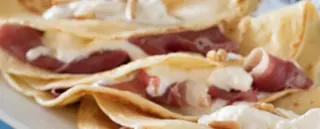 Crêpe con prosciutto crudo