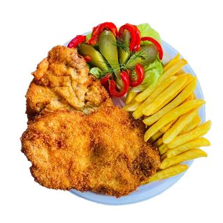 MENIU SCHNITZEL PORC (660 gr)