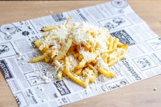 Cartofi prajiti cu mozzarella﻿