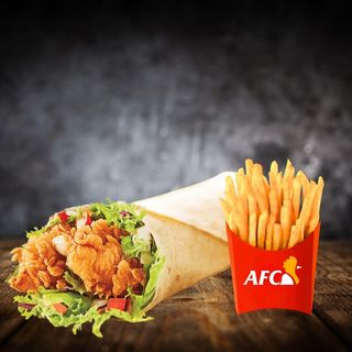 Mega Chicken Roll + Frites