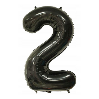 Balon cyferka czarna 100 cm