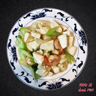 84  -Tofu con gamberetti