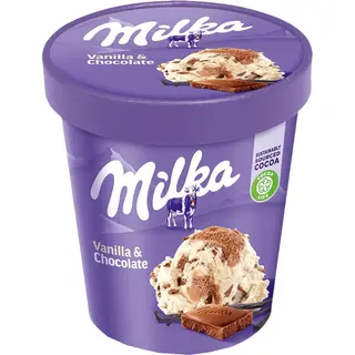 Milka Vanilla & Chocolate Ice Cream 425 Ml