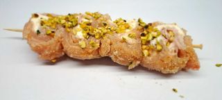 Panino Spiedino valdostano di pollo, Philadelphia e pistacchio