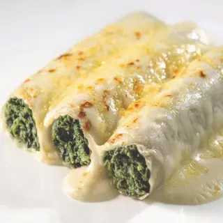 Canelones De Espinacas Con Pasas Y Piñones (3 uds.)