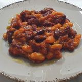 Боб с лютеница и праз лук (150г)