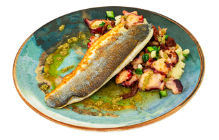 ФИЛЕ ЛАВРАК С ОКТОПОД (350г)