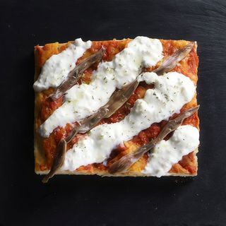 Stracciata e alici pala