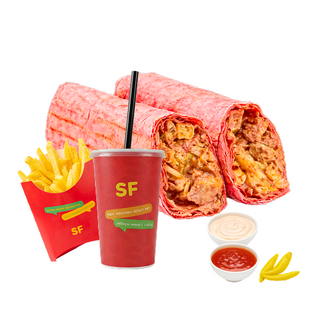 Комбо Шаурма острая 2-ная порция ассорти