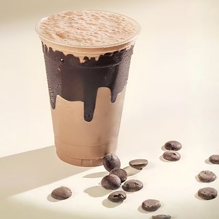 ფრაპე ბანანით და შოკოლადით