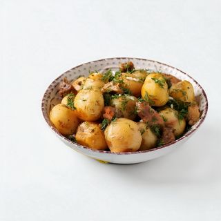 Картопелька запечена з грибами