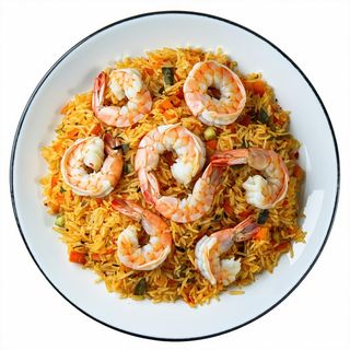 Prawn biryani