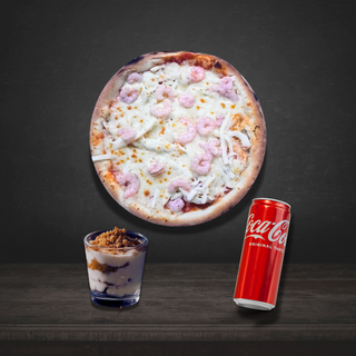 Solo : Pizza Moyenne + Dessert + Soda