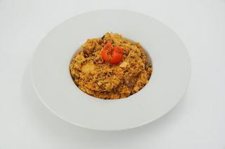 COMBO - Rižoto sa piletinom i pečurkama  500gr + Coca-cola limenka