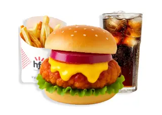 HFC Spicy Piri Piri Cheese Burger+1 Comp.+1 Beb.